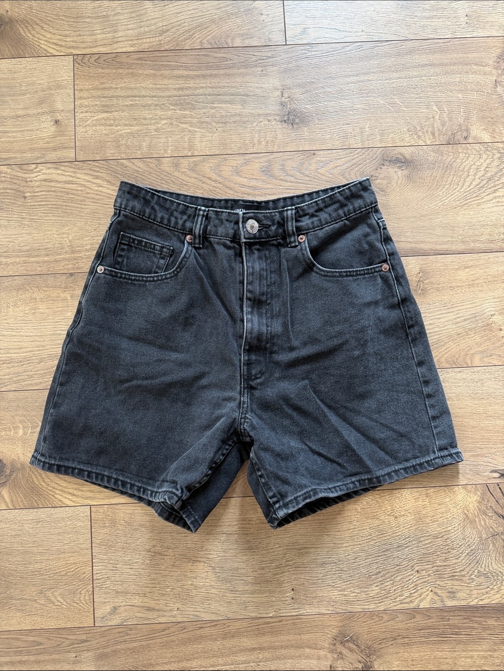 Zara High Rise Black Women’s Denim Shorts